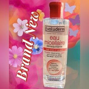 Micellar Cleansing Water
Evoluderm
For Dry & Sensitive Skin
Brand New